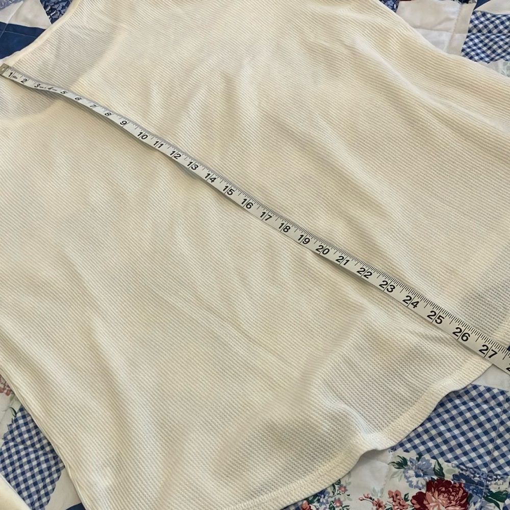⭐️ 5/$20 ⭐️ Terra & Sky Cream Buttoned Top - Picture 5 of 5